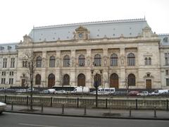 Bucharest Palace of Justice exterior view with architectural details