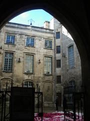 Inner courtyard of Palais du Roure in Avignon, France