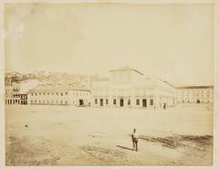 View of Paço Imperial with Convento do Carmo in the background Rio de Janeiro Brazil
