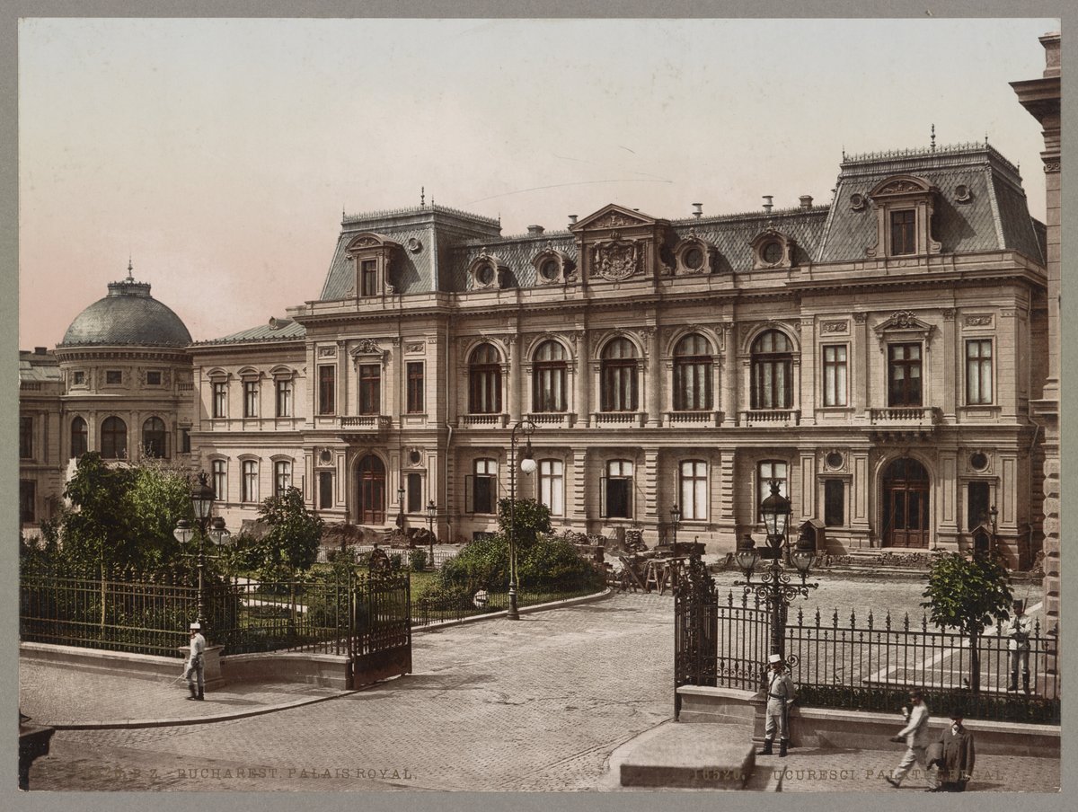 Historic Palais Royal building in Bucharest