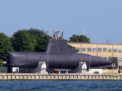 Submarine SÆLEN displayed in Copenhagen, Denmark