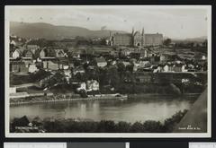 Historic view of Gløshaugen and Nedre Singsaker areas in Trondheim, Sør Trøndelag