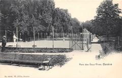 Tennis court in Parc des Eaux-Vives Geneva