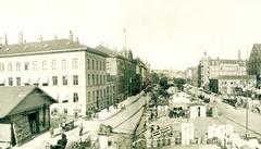 Historical view of Sankt Annæ Plads square in Copenhagen, Denmark