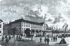 The eastern end of Sankt Annæ Plads in Copenhagen, Denmark