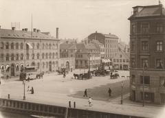 Christianshavns Torv in the late 19th century with Christianshavns Straffeanstalt (Kvindefængslet) prison building