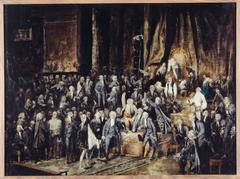 Painting of Marquis de Deux-Brézé and Mirabeau on June 23, 1789