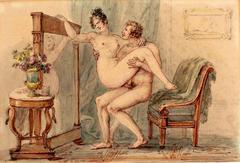 Amorous Reflections painting by Paul Chenavard