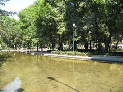 Artificial pond in Lincoln Park Polanco Mexico City