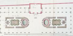 Architectural design of the Pavilion de Treillage in the Nouveau Jardin du Roi by Ange-Jacques Gabriel
