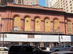 Philadelphia Academy of Music exterior under renovation in April 2009