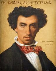 Portrait of Charles Garnier painted by Gustave Boulanger in 1854