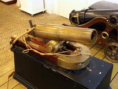 1872 Steel Carronade 6 pounder cannon photographed at the Royal Danish Naval Museum in Copenhagen, Denmark