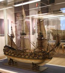 Anna Sophia ship model hanging in Holmens Kirke, Copenhagen