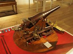 Close-up of Ironclad Helgoland gun at Royal Danish Naval Museum