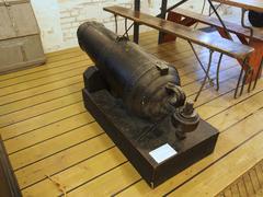 16 pounder cast-iron carronade cannon from circa 1800