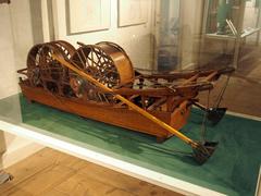 Model of an old dredger at the Royal Danish Naval Museum in Copenhagen