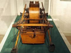 Model of an old dredger ship at the Royal Danish Naval Museum in Copenhagen