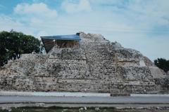 Maya Pyramid in Acanceh Mexico