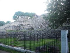 Acanceh archaeological ruins in Yucatán with ancient stone structures