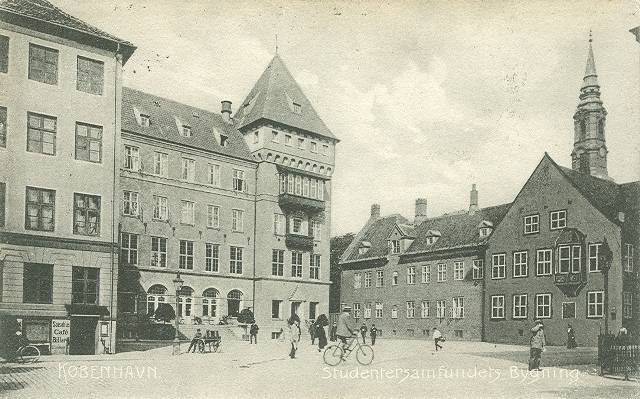 Bispetorv square in Copenhagen Denmark around 1902 showing historical buildings and street scene