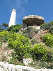 Lighthouse and blockhouse at the tip of Cap-Ferrat peninsula, Alpes-Maritimes, France