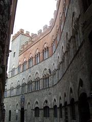 Palazzo Chigi Saracini in Siena with historic Renaissance architecture