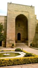 Entrance to the Palace of Shirvanshahs with historical stone architecture