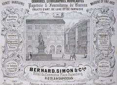 Bernard Simon et Cie - Hôtel du Commerce at Place Gutenberg Strasbourg in 1850