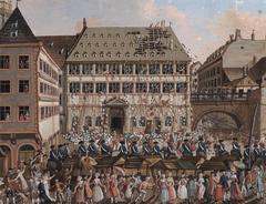 Pillage of the former City Hall of Strasbourg on July 21, 1789 during the French Revolution