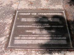 Time capsule at the center of Strasbourg in Place de la Cathédrale