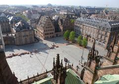 Place du Château in Strasbourg featuring the Musée de l’Œuvre Notre-Dame and former military medical school