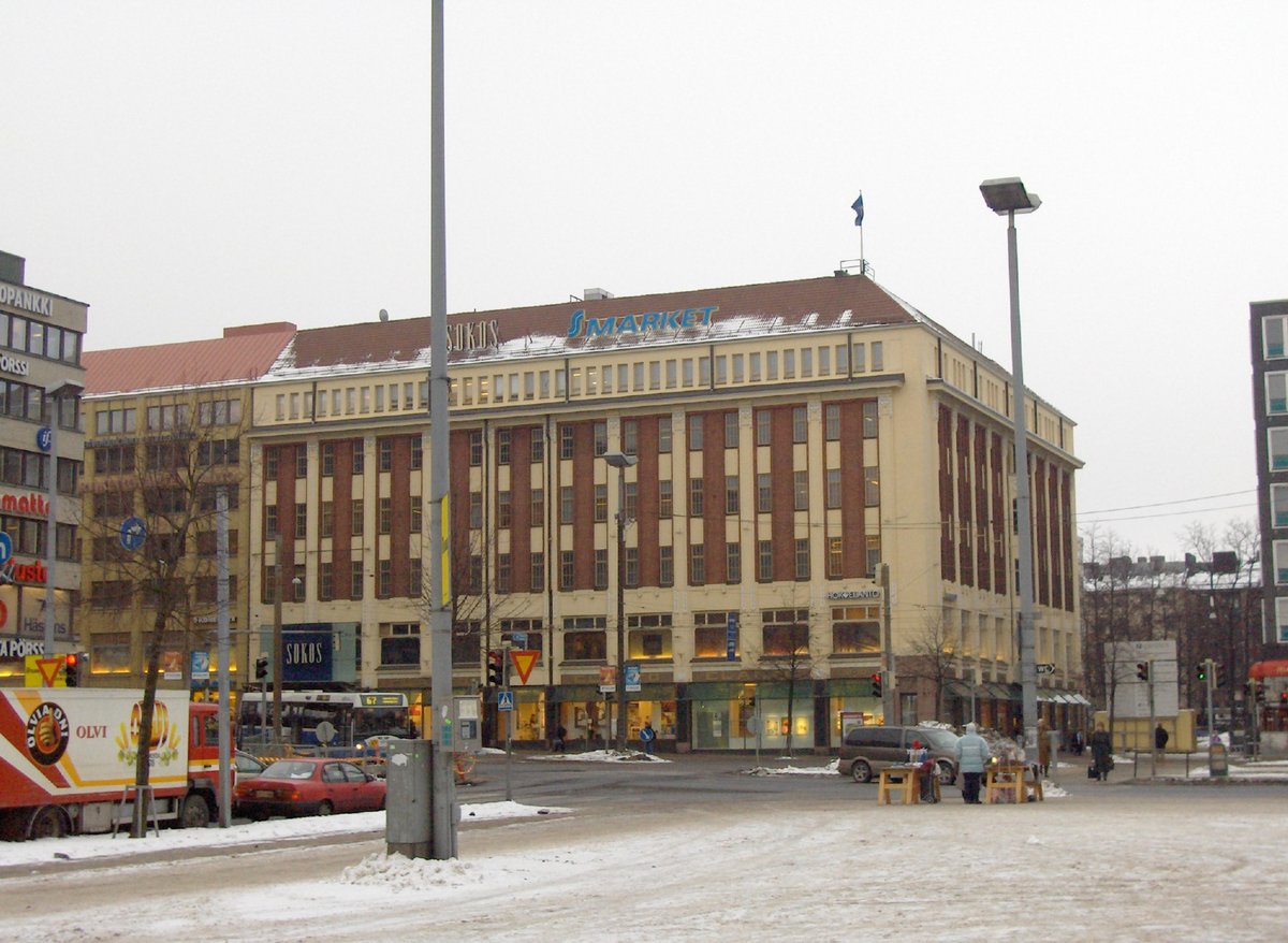 Department store Sokos Hakaniemi building in Helsinki Finland