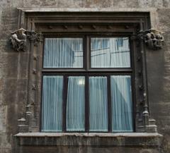 Gothic window of the Palau de la Generalitat in Valencia