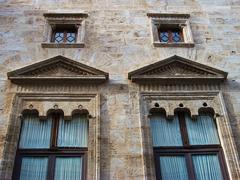 Windows of the Palau de la Generalitat in Valencia