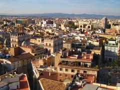 Palau de la Generalitat de València with Serra Calderona mountain range in the background