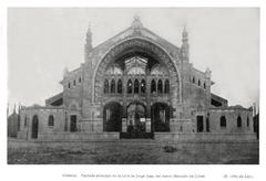 Facade of the new Mercado de Colón on Calle Jorge Juan in Valencia, Valencian Country, Spain