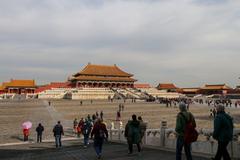 Buildings in the Forbidden City in Beijing