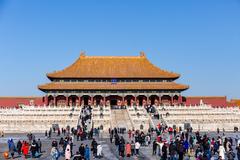 The Hall of Supreme Harmony courtyard in the Forbidden City