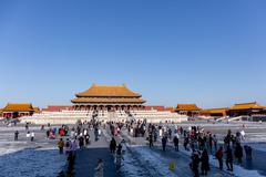 Hall of Supreme Harmony courtyard in the Forbidden City