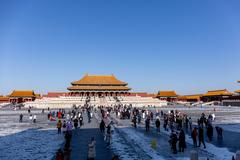 The Hall of Supreme Harmony courtyard in the Forbidden City Beijing
