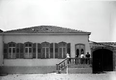 Historic view of Tel Aviv in its early years showing urban development and architecture