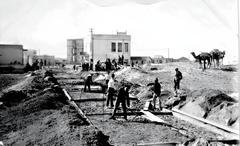Tel Aviv railway replacement from Ottoman to wider British railway