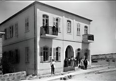 Early years of Tel Aviv city with historical buildings and sparse urban development