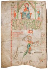 Illuminated manuscript page from Tombo B of Santiago Cathedral