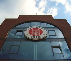 Millerntor-Stadion club logo at South Tribune