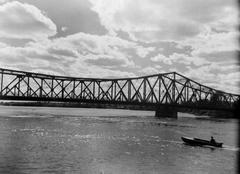 Cartierville Bridge over Rivière-des-Prairies with lush greenery surrounding