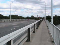 View of Pont-Viau bridge over the Rivière des Prairies in Laval, Quebec