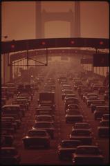 Walt Whitman Bridge crossing Delaware River at South Philadelphia connecting to New Jersey suburbs