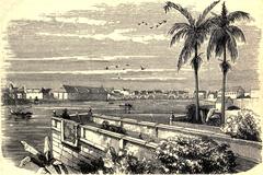 View of Manila harbor with ships and buildings
